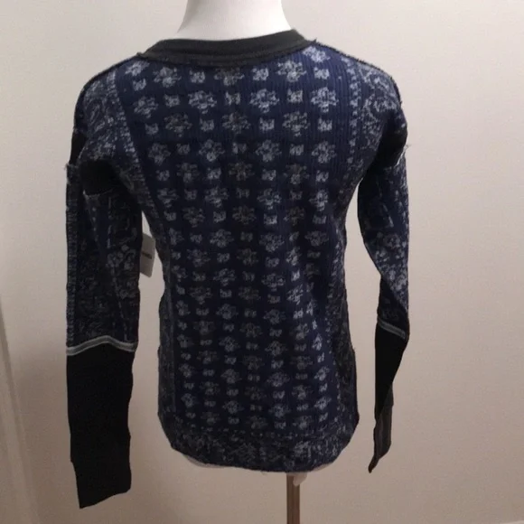 SALE NWT We the Free Stevie Layering Top  XS Blue - Picture 8 of 10